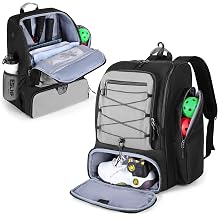 GOBUROS Pickleball Bags Backpack for Men and Women with Shoe Compartment