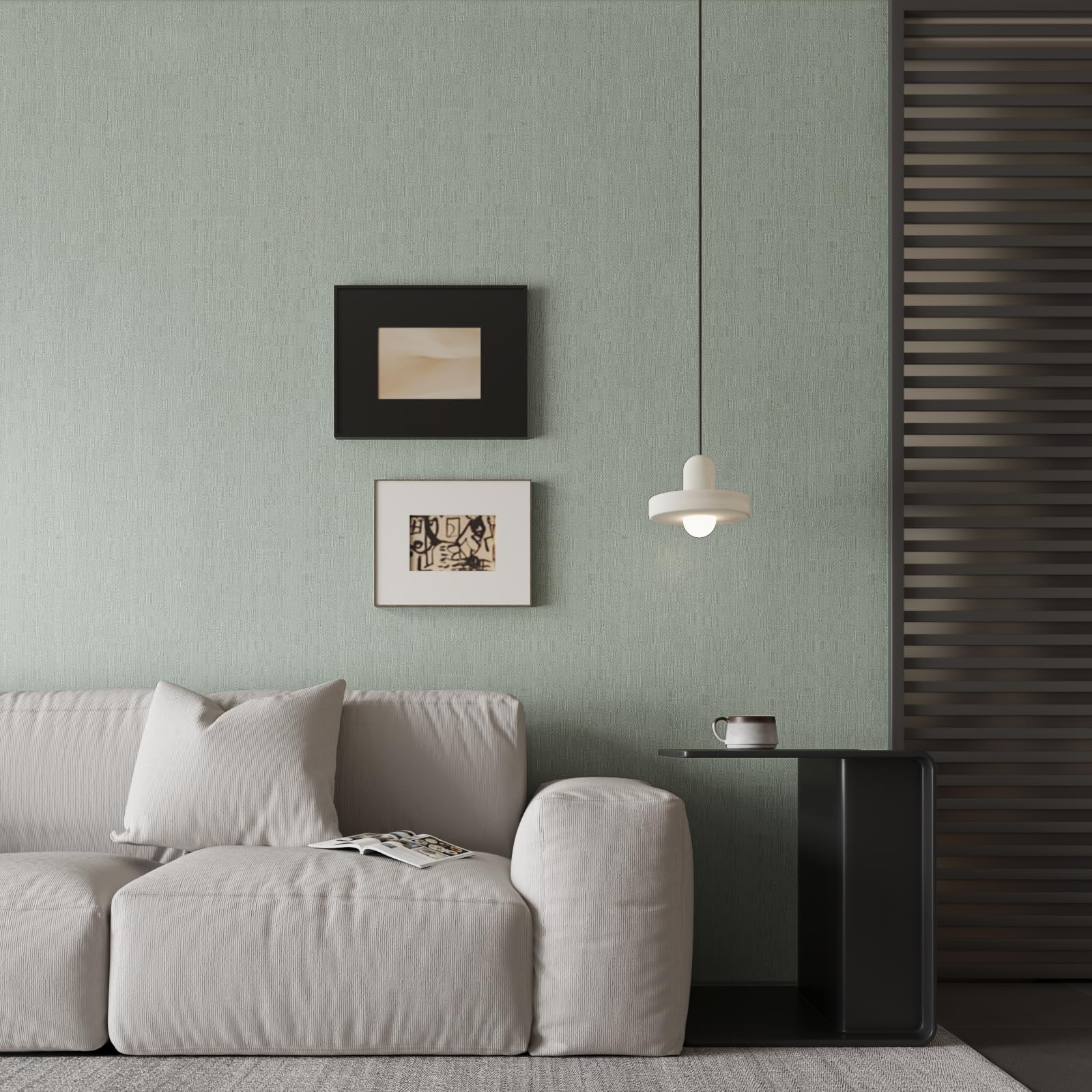 Buy 15.7" X 118" Black Silk Wallpaper Ebossed Self Adhesive Peel And Stick Wallpaper Reovable