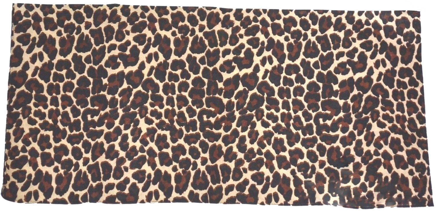 NaytHead Wrap Bandanas Leopard Brown, Brown, 21"*22"