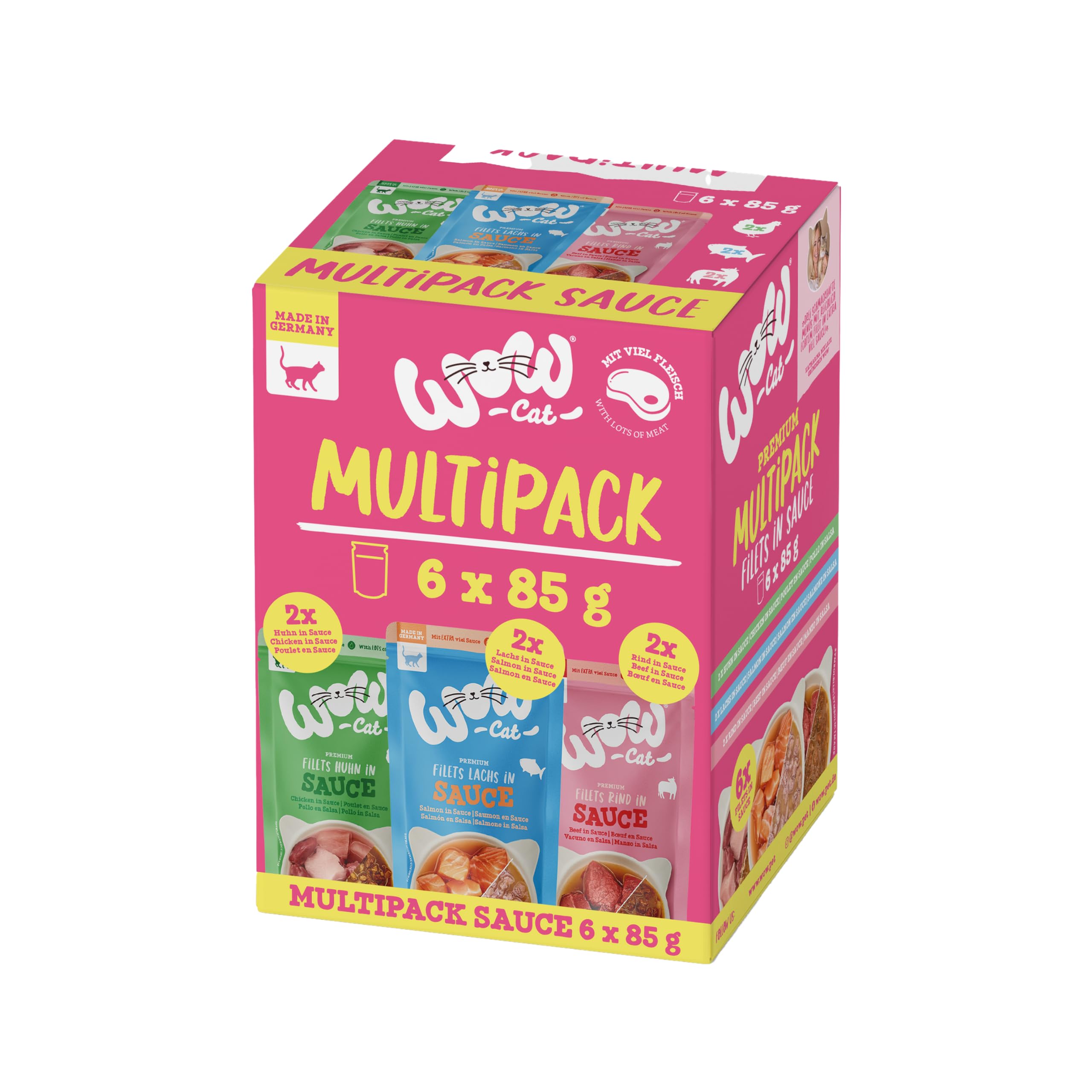 Wow Cat Multipack Menus sauce 6 x 85 g