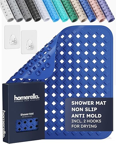 Miniatura 9 de Homerella® Alfombrilla de Ducha Antideslizante Antimoho, Alfombrillas de Ducha Antideslizantes para el Interior de la Cabina de Ducha, Alfombrilla