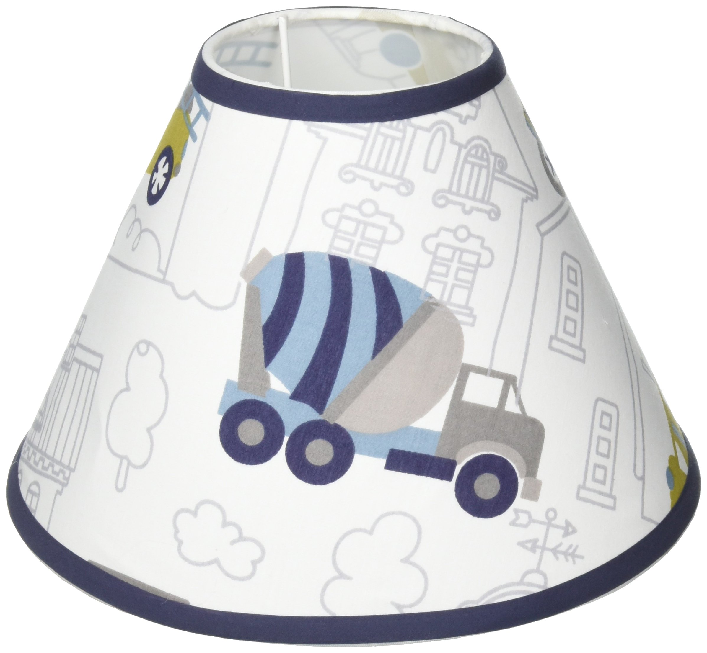 Lamp Shade Without Base, Transportation Cars Vehicles, Multi-Colors, Crib