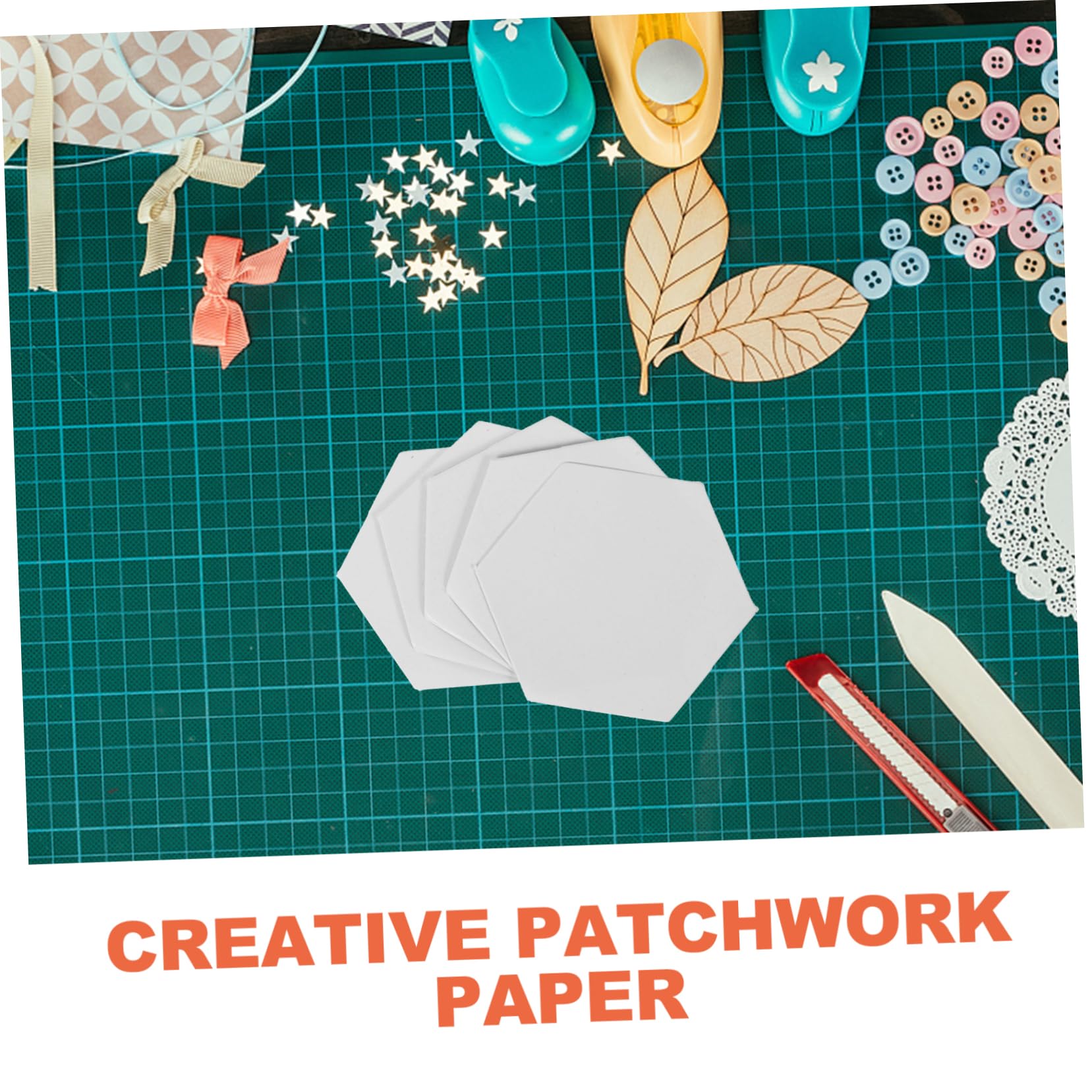 Gadpiparty 3 Set Carta Esagonale Decorativa Strumenti Per Patchwork Riutilizzabili Per Progetti Artigianali E Fai Da Te Leggeri E Facili Da Trasportare 300 Pezzi * 3