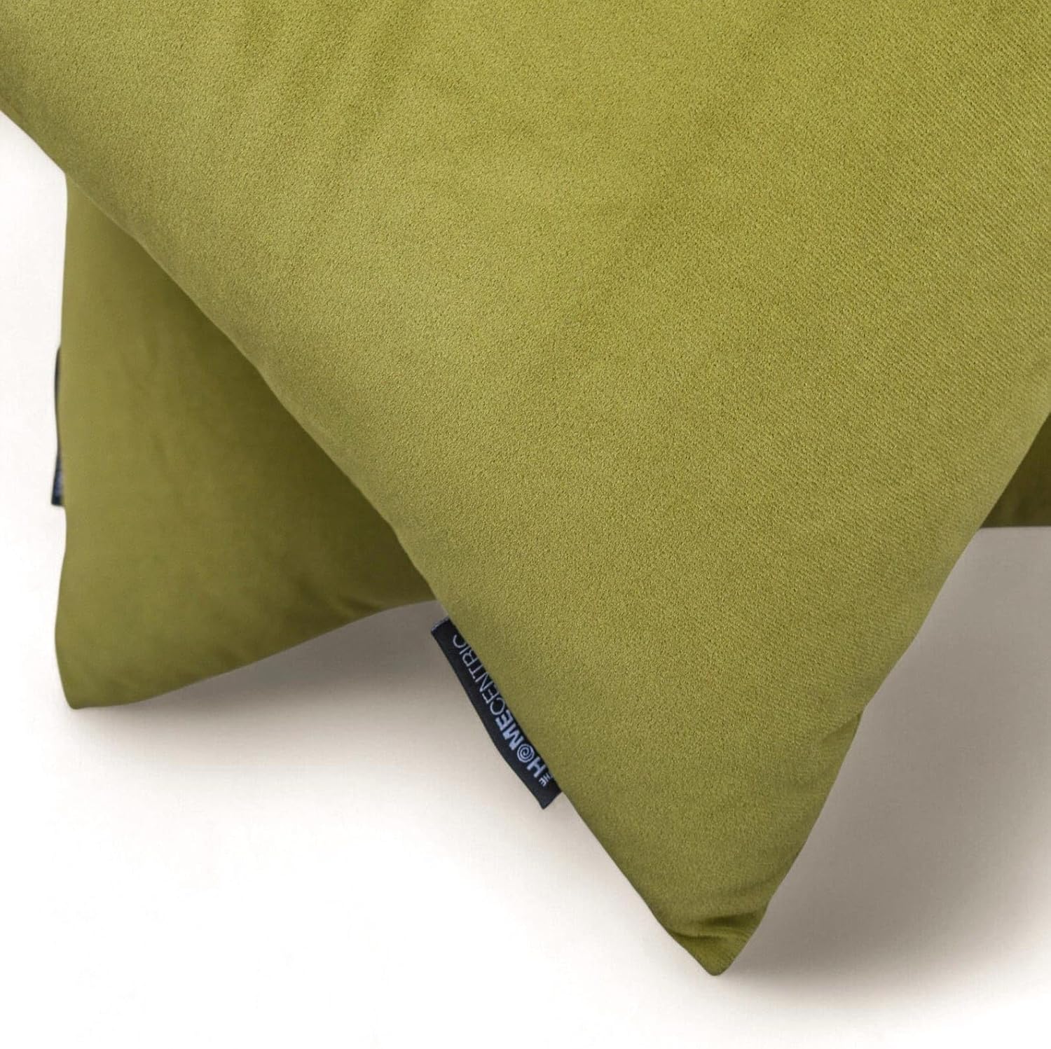 Chartreuse Green Luxury Lumbar Pillow Cover 12"x14" | Pack of 2 Modern Velvet Oblong Cushion Cover | Plain Solid Pillowcases for Couch, Sofa Bedroom & Living Room Home Décor - Chartreuse Velvet Dream