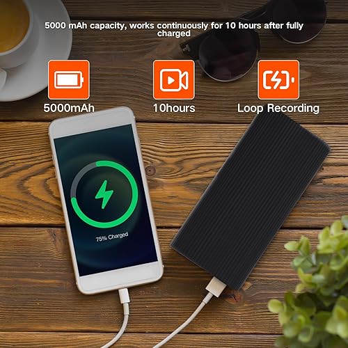 Miniatura 6 de Detector de cámara oculta WiFi Power Bank Cámara HD 1080 P Cámara de seguridad Detección de movimiento Grabación de bucle Visión remota