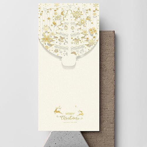 Miniatura 6 de Tarjeteros de Navidad o tarjetas de regalo (paquete de 18), sobres de dinero de Navidad para Navidad, cumpleaños, vacaciones, fiesta, festival de