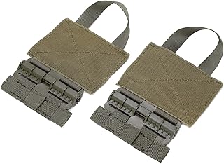 Ladieshow 2pcs Outdoor Quick Release Buckle Set,Cummerbund MOLLE Removal Buckle Nylon Portable Quick Removal Buckle Setï¼ˆGreen