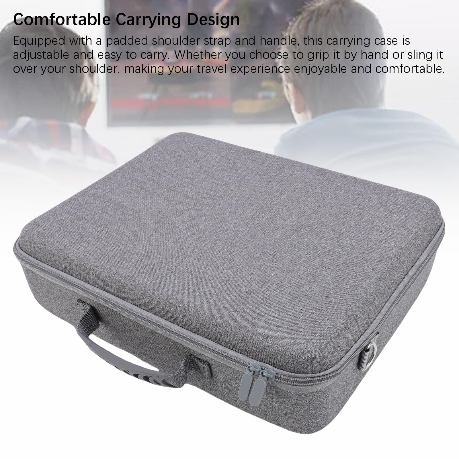 SENECESLI Etui Transportu Konsoli, Przenośna Miękka Powłoka Wewnętrzna Torba Powlekania Rytm (GREY)