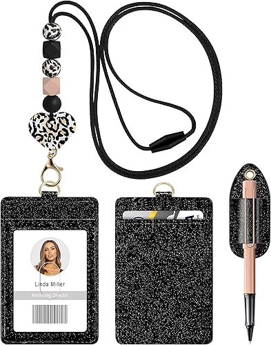 Cordón para profesores para insignias de identificación y llaves lindos cordones de seguridad con cuentas para mujeres enfermeras estudiantes