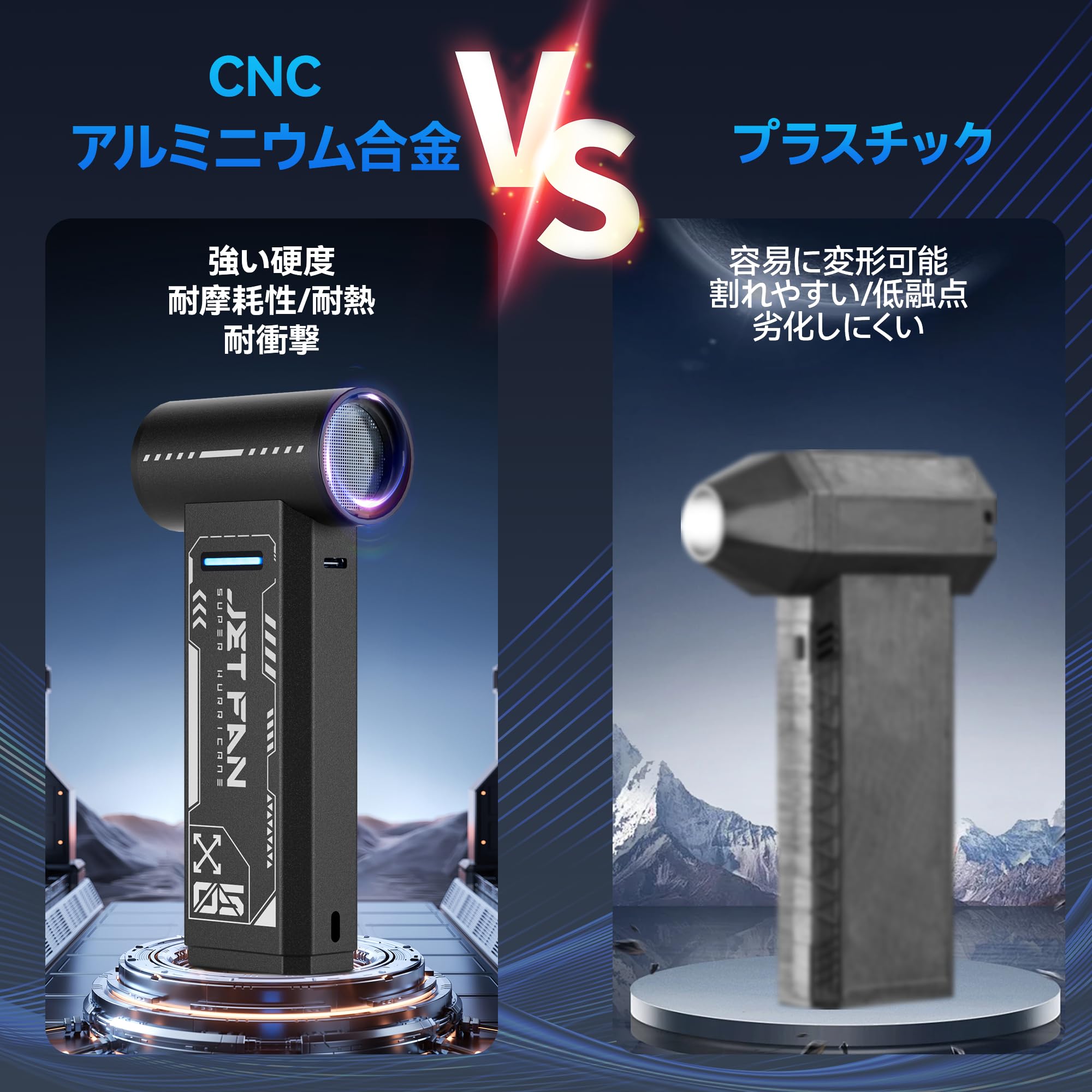 Amazon | XOOPON 電動エアダスター アルミニウム合金 ジェットファン Amazon | XOOPON 電動エアダスター アルミニウム合金 ジェットファン
