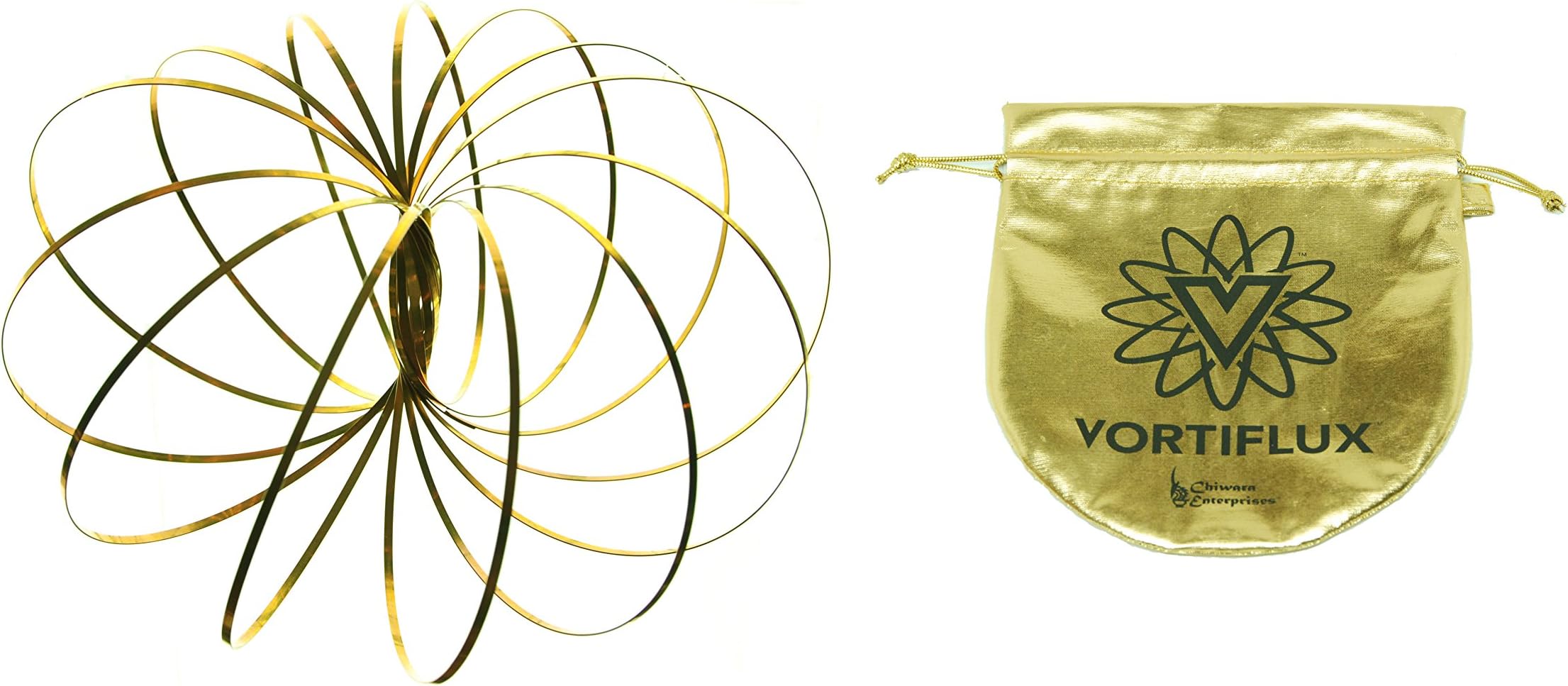Flow Ring Kinetic Spring Toy - Solid Gold
