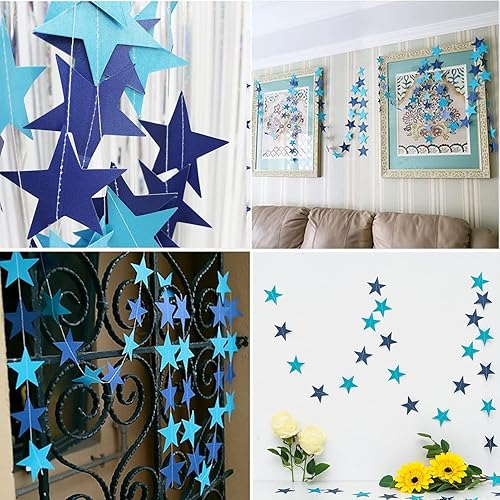 Miniatura 3 de Decoraciones de cumpleaños para hombres decoraciones de fiesta de cumpleaños azules para hombres mujeres y niños globos de feliz cumpleaños para