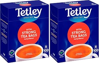 Tetley Extra Strong Tea bags 100s 220g (Pack of 2)
