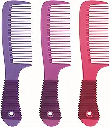 Marco Boni Pente De Uso Diário Cores Lisas E Cabo Antiderrapante Dentes Médios 1252 Cores Sortidas 1 Unidade