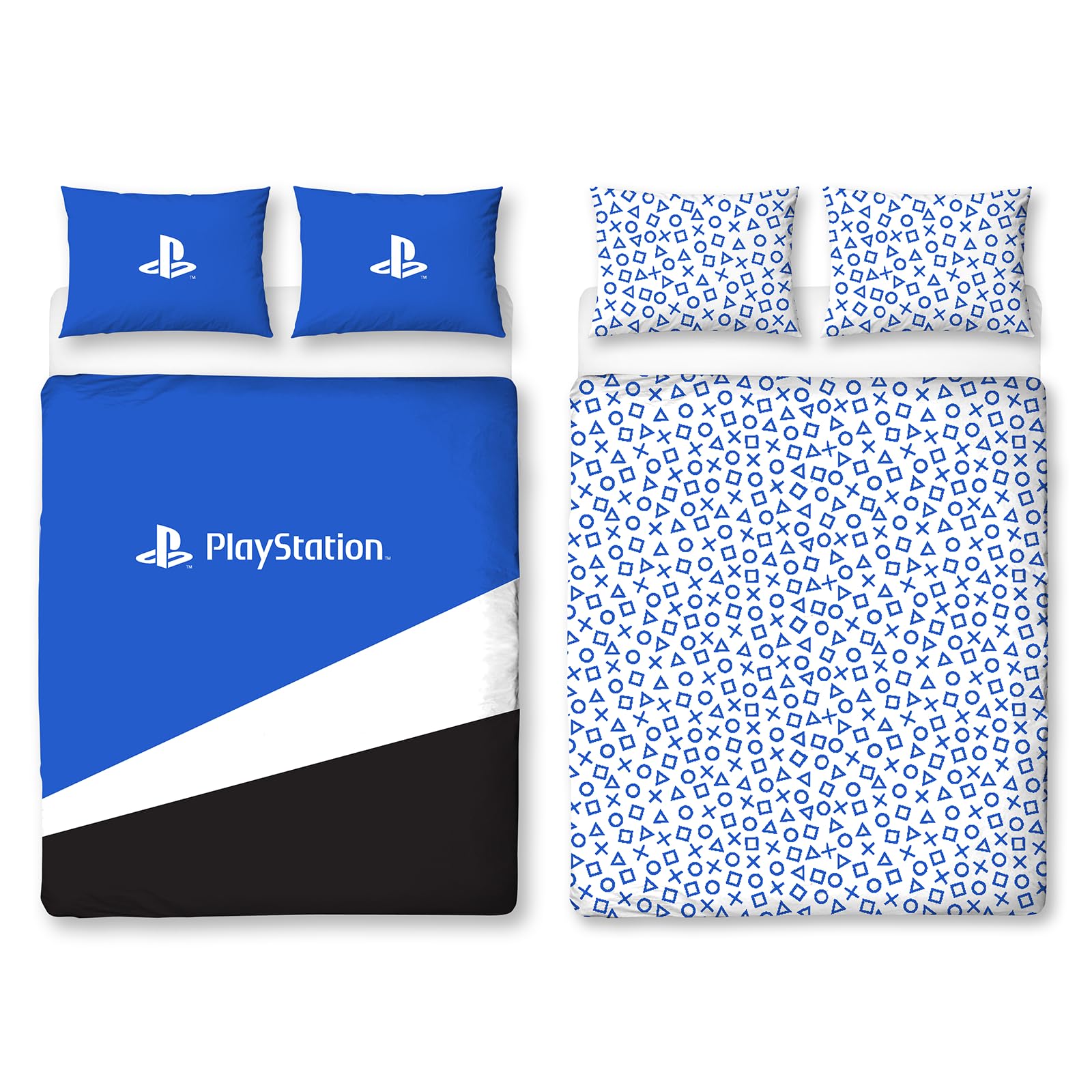 Parure De Lit Enfant PlayStation Officielle - Housse 140x200 Cm + Taie - Design Manette PS5