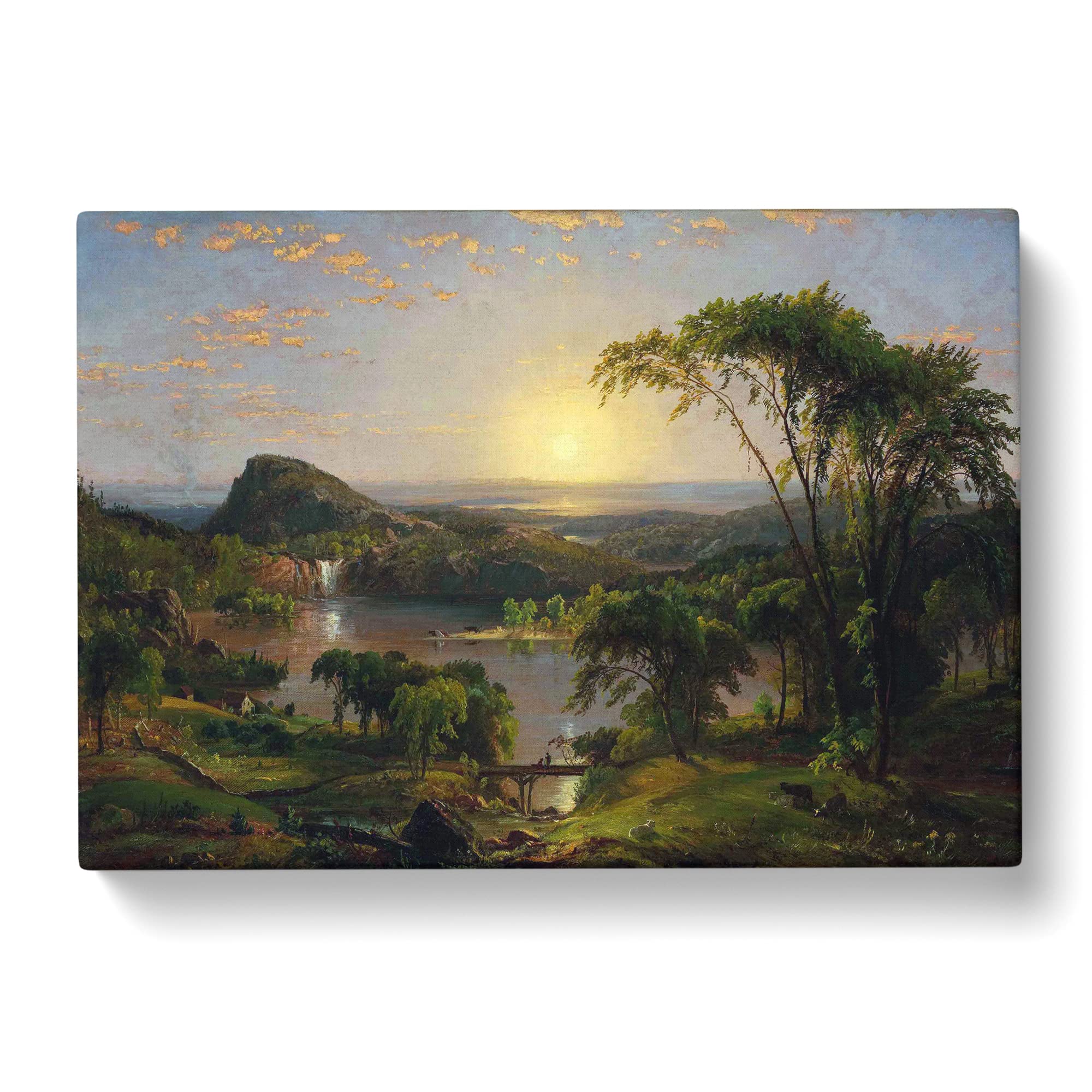 Jasper Francis Cropsey Summer, Lake Ontario Canvas Print, Mixed, 25L x 50W cm - Image 2