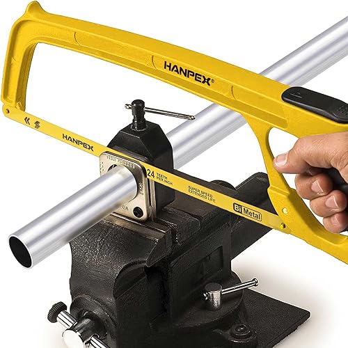 Miniatura 5 de Hanpex Hojas de repuesto para sierra para metales (paquete de 10) de alta velocidad de 24 TPI - Hoja de sierra de 12 pulgadas de longitud, cuchillas