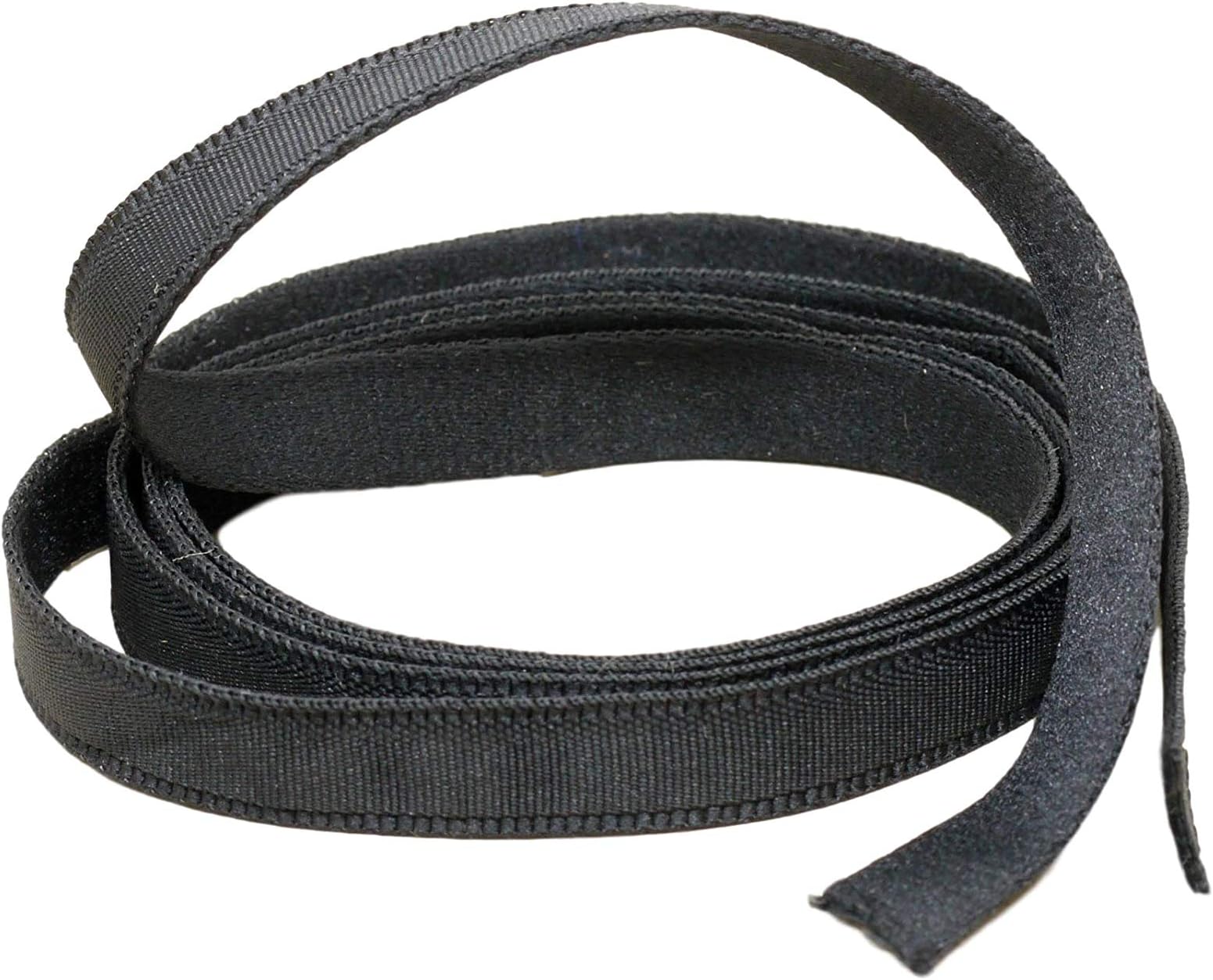 Porcelynne Thin Plush Black Nylon Bra Wire Channeling Casing - DIY Bra Supplies - 1 Yard
