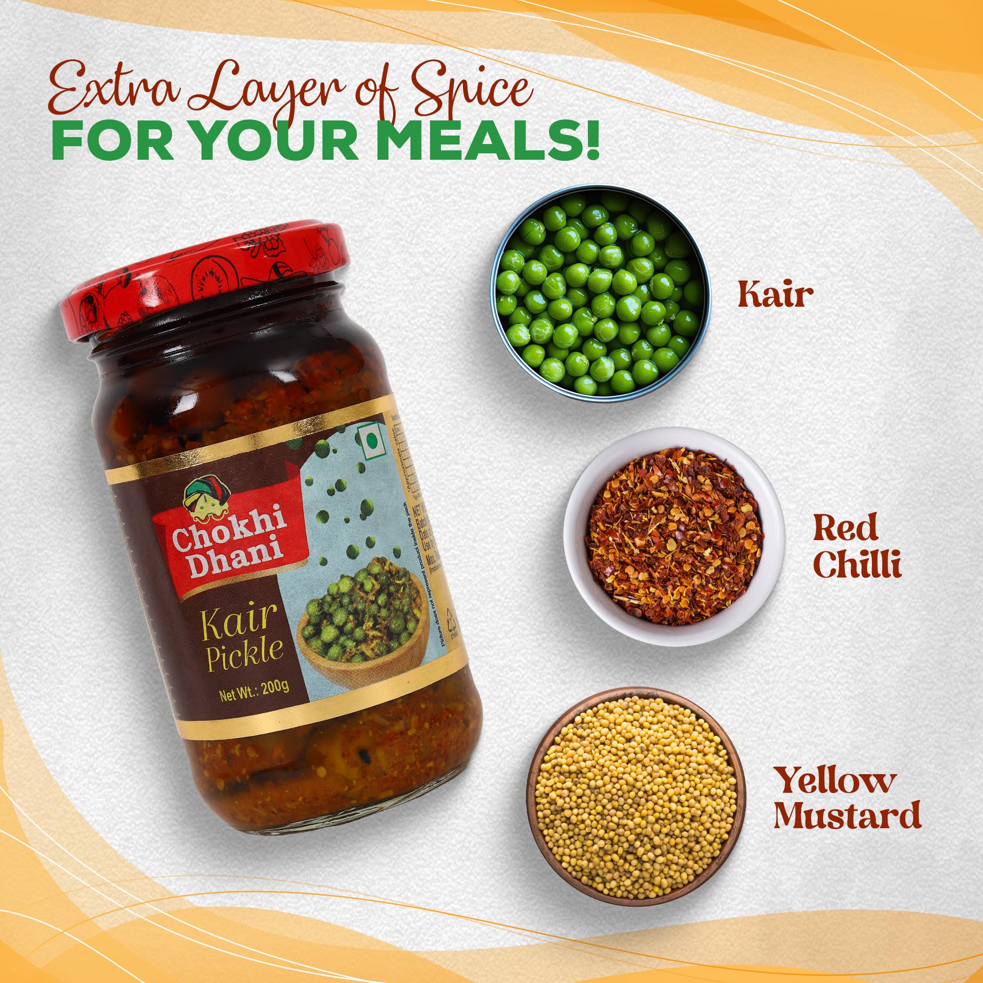 Chokhi Dhani Kair Pickle 200g | Rajasthani Ker Achar | Tenti Dela Pickle | Tangy & Spicy Indian Pickle | Homemade Style 4