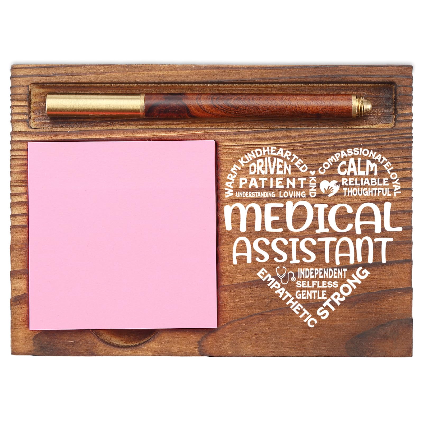 Medical Assistant Gifts, Appreciation Gifts for Medical Assistant Sticky Note Holder, Thank You Gifts for MA Nurse Assistant Med School Graduation Gifts Desk Self-Stick Note Pad Holders EDP15