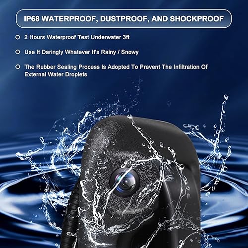 Miniatura 4 de PARTSELECT Cámara de respaldo de visión inversa con manija trasera del portón trasero 8L3Z-9943400-AC de repuesto para Ford 2004-2014 F150,