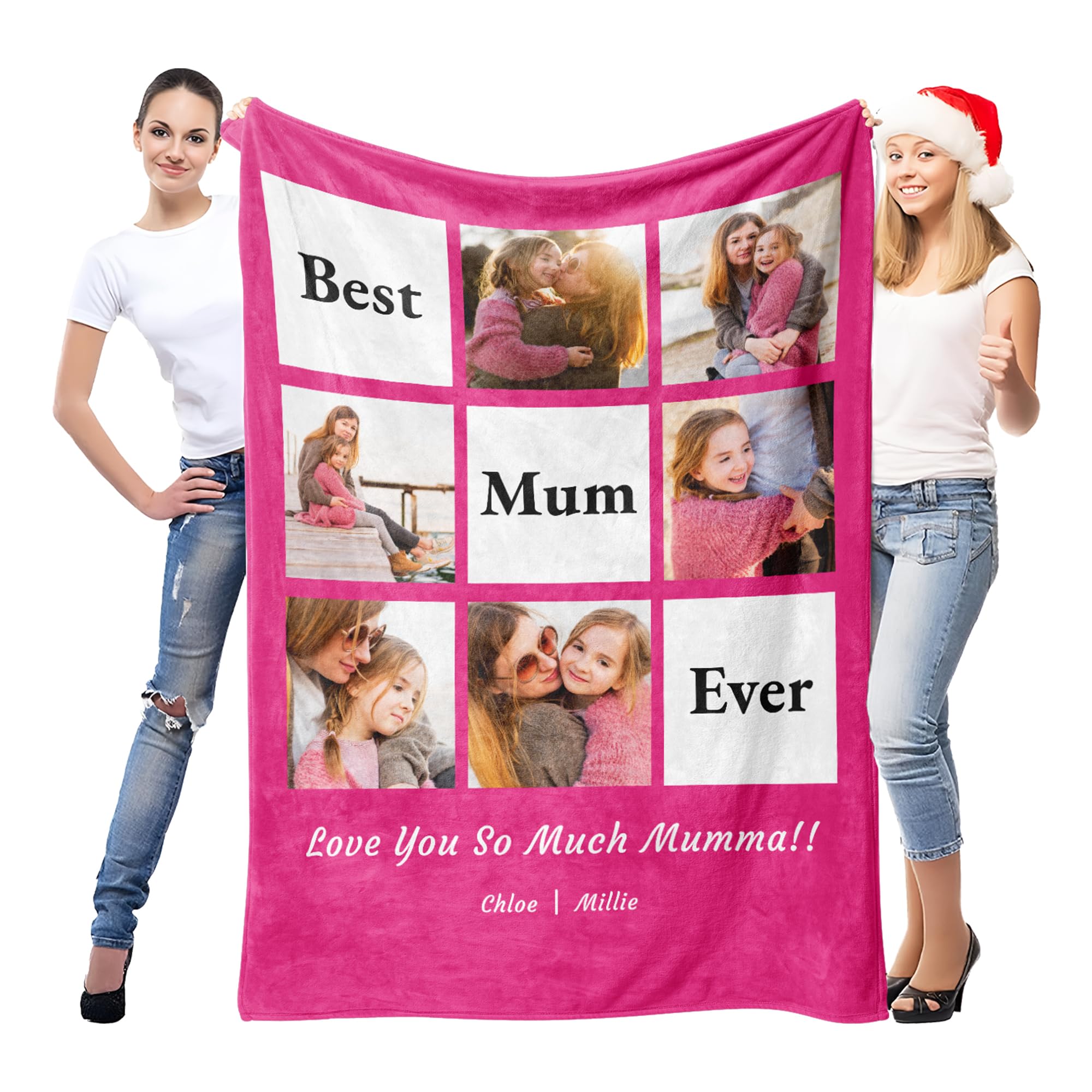 Personalised I Love You Gifts for Him Her, Mothers Day Blanket Gifts for Mum, Gifts for Boyfriend Girlfriend Husband Wife, Birthday, Anniversary, Thinking of You Gifts for Women Men