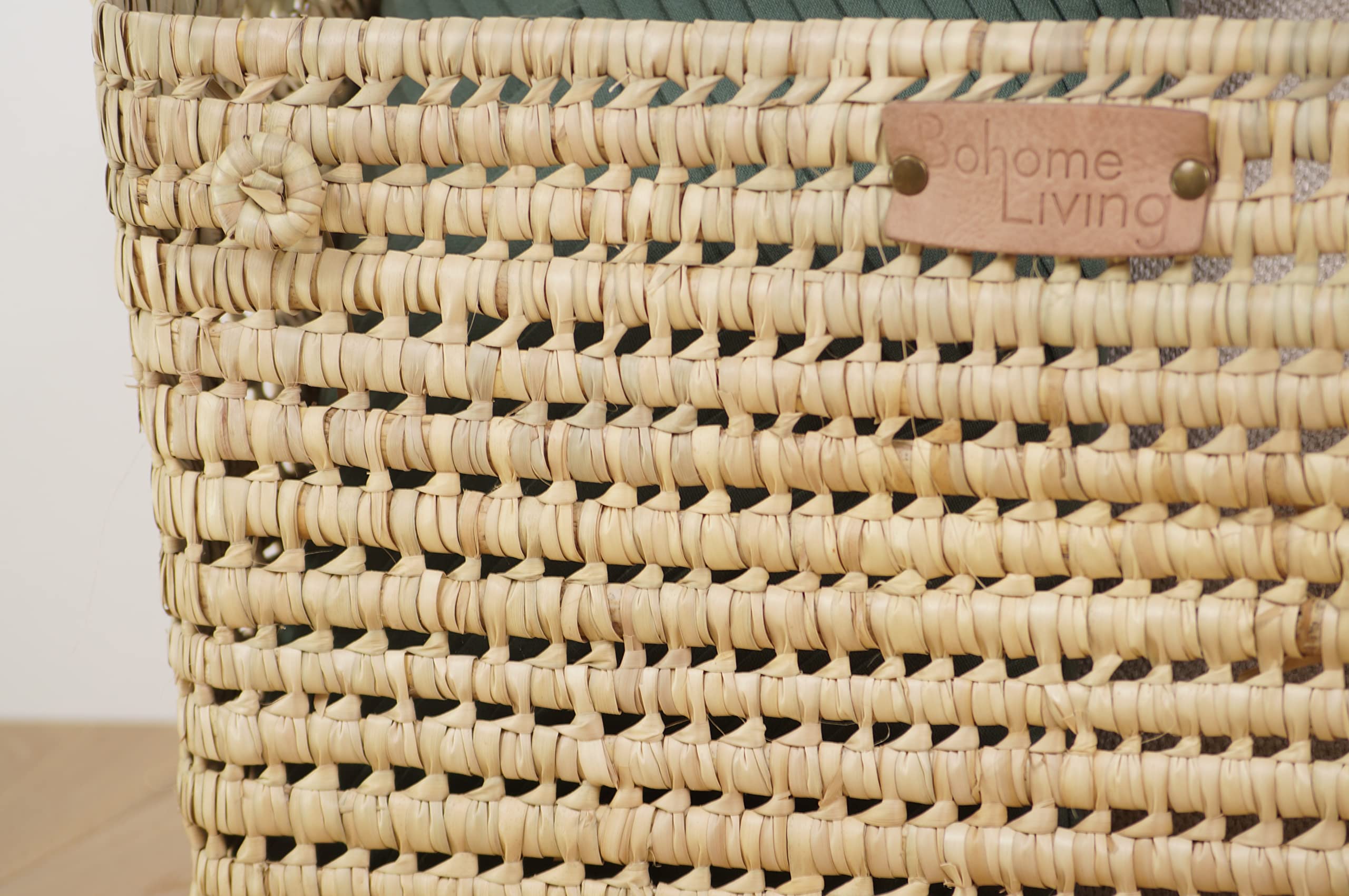 Coffre de rangement en osier naturel tressé 60cm, avec couvercle de fermeture, idéal rangement à jouets, Malle à Jouets, Idéal Enfants et Bébé, Artisanal