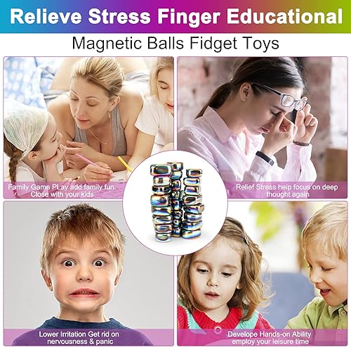 Miniatura 4 de YISHIDANY Kit científico de 24 piezas de imanes de nevera grandes de arco iris, pizarra blanca magnética pulida irregular, imanes de refrigerador de