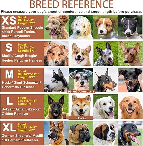 Miniatura 3 de Bozal para perro, bozal de cesta con almohadilla de alimentación lenta para perros pequeños, medianos y grandes, protector bucal de jaula humana