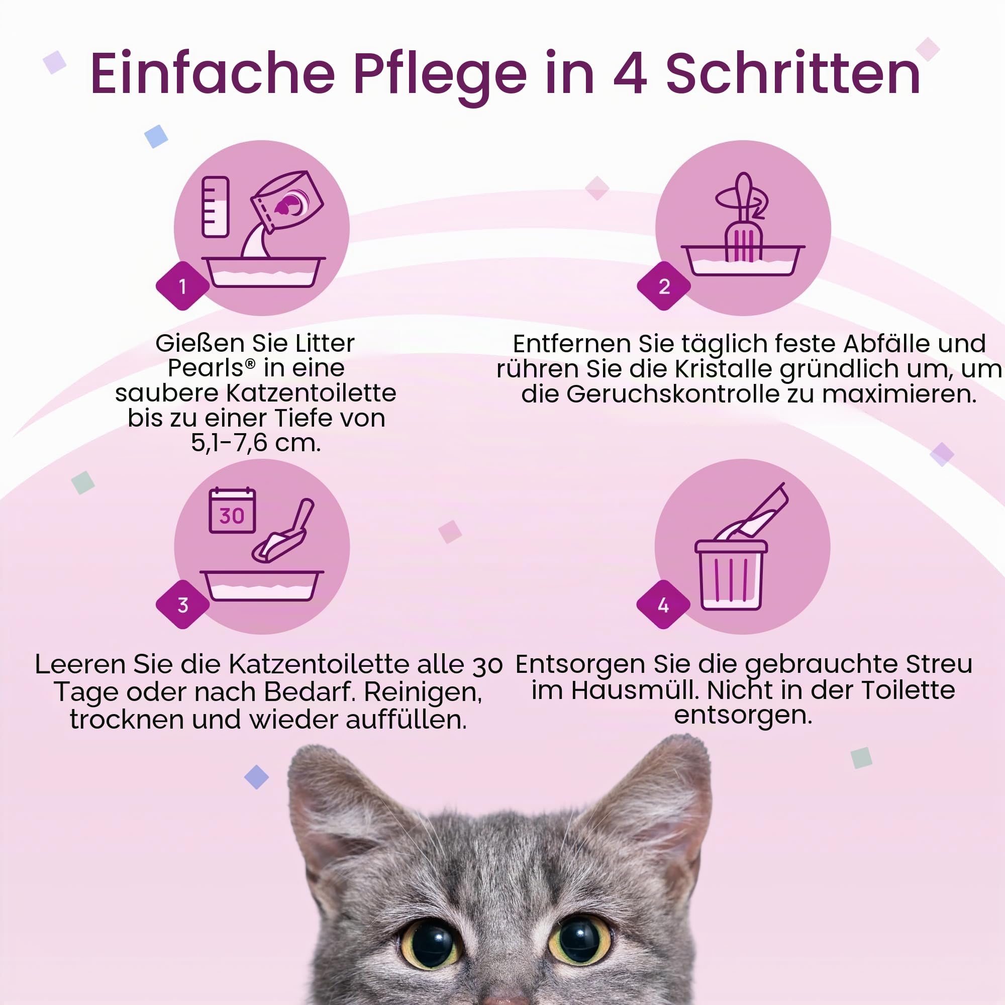 Litter Pearls Katzenstreu Perlen Micro Kristalle, 4,76 kg