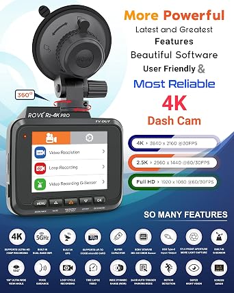 ROVE R2-4K PRO Dash Cam | CPL Filter