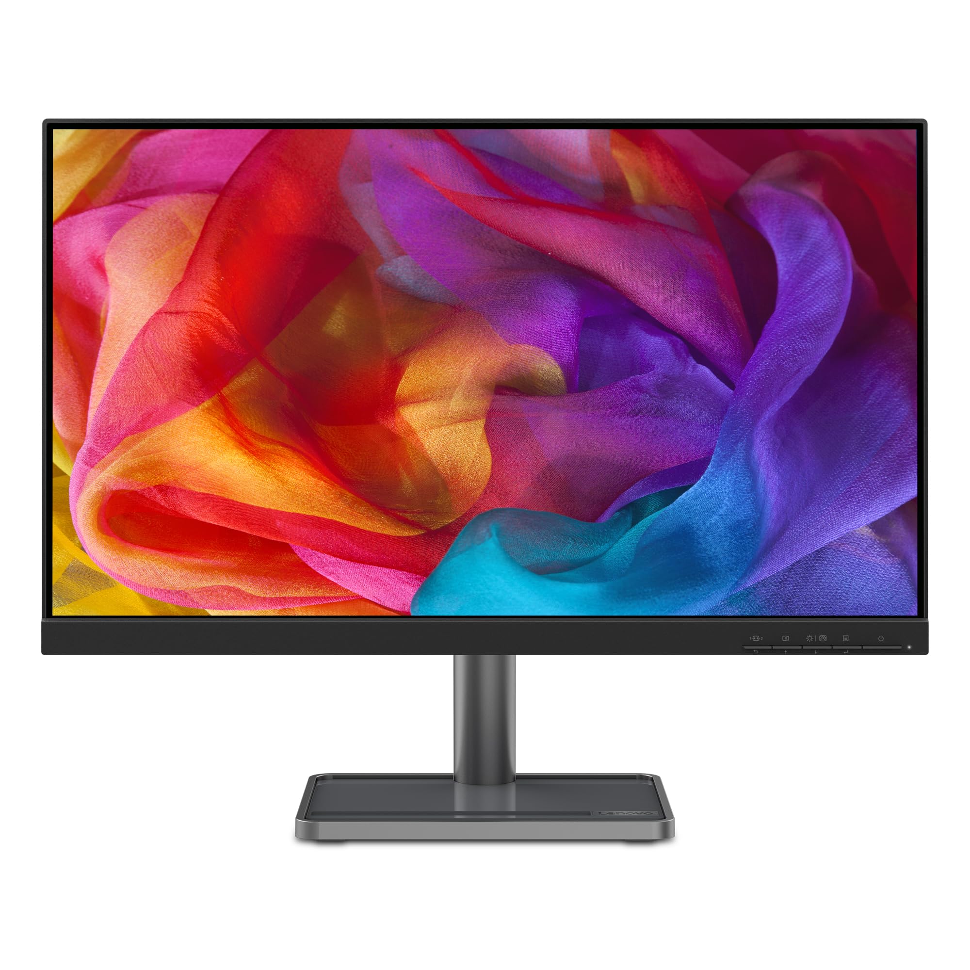 Lenovo L24i-​30 - Monitor Gaming 23.8" FullHD FHD 1080p (IPS, 75Hz, 4ms, HDMI, VGA, FreeSync, Base Metálica con Soporte para teléfono) Ajuste de inclinación - Negro