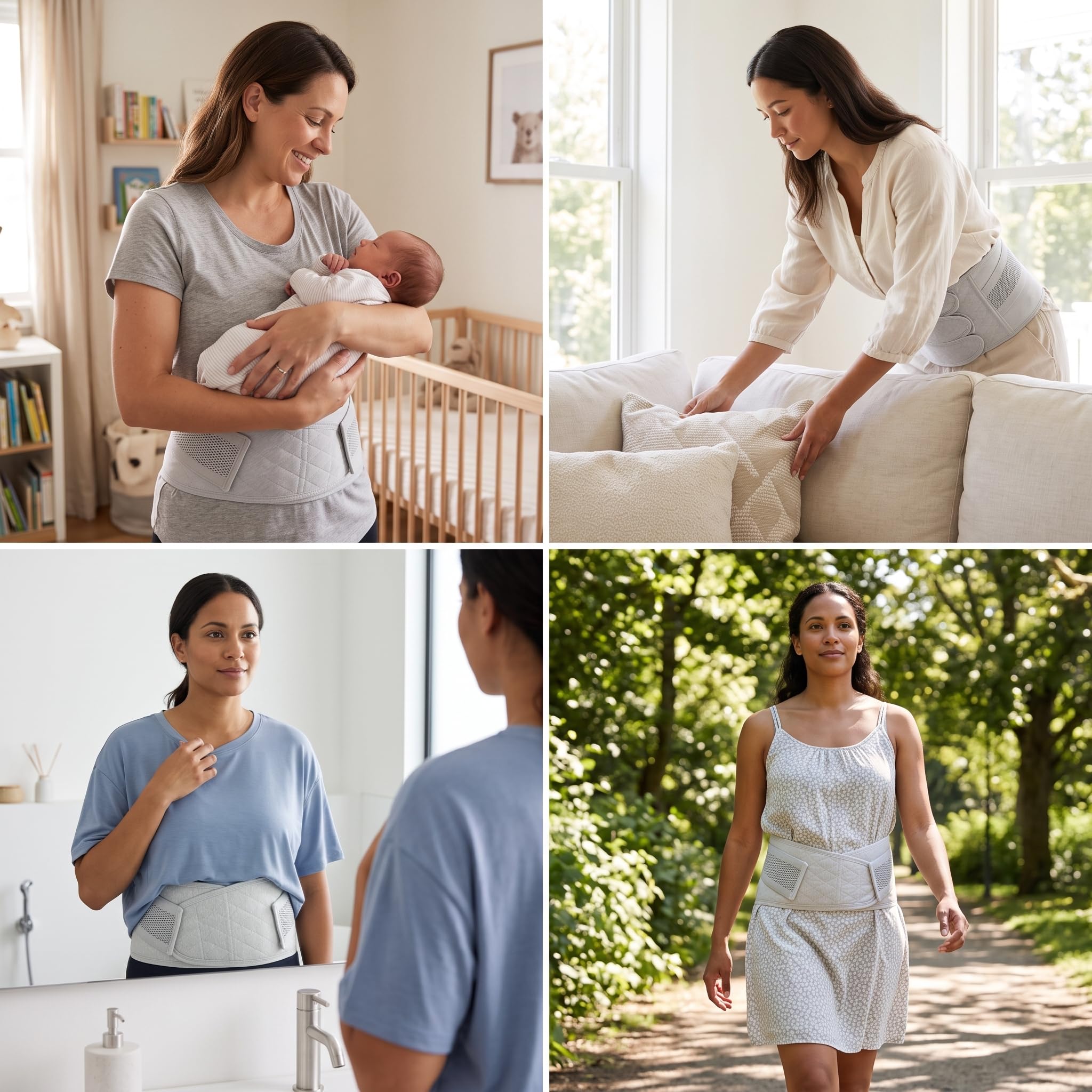 Post Parto e Fascia Post Parto per Recupero Addominale, Mamma, Post Parto Donna in Cotone