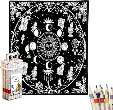 DIY Coloring Blanket for Adults Astral