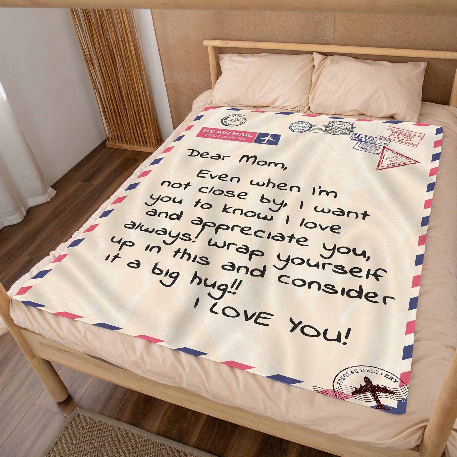 Coperta Personalizzata In Flanella 140x180 Cm - Regalo Con Lettera Per Figlia Da Papà (Natale, Compleanno)