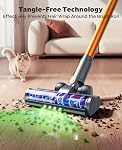 Aspirateur sans fil, 55KPa 650W 70Mins Aspirateurs à aspirateur pour la maison, Aspirateur autoportant avec 3.3Ft Tuyau extensible, LED écran tactile pour les cheveux/floor/carpet d'animal
