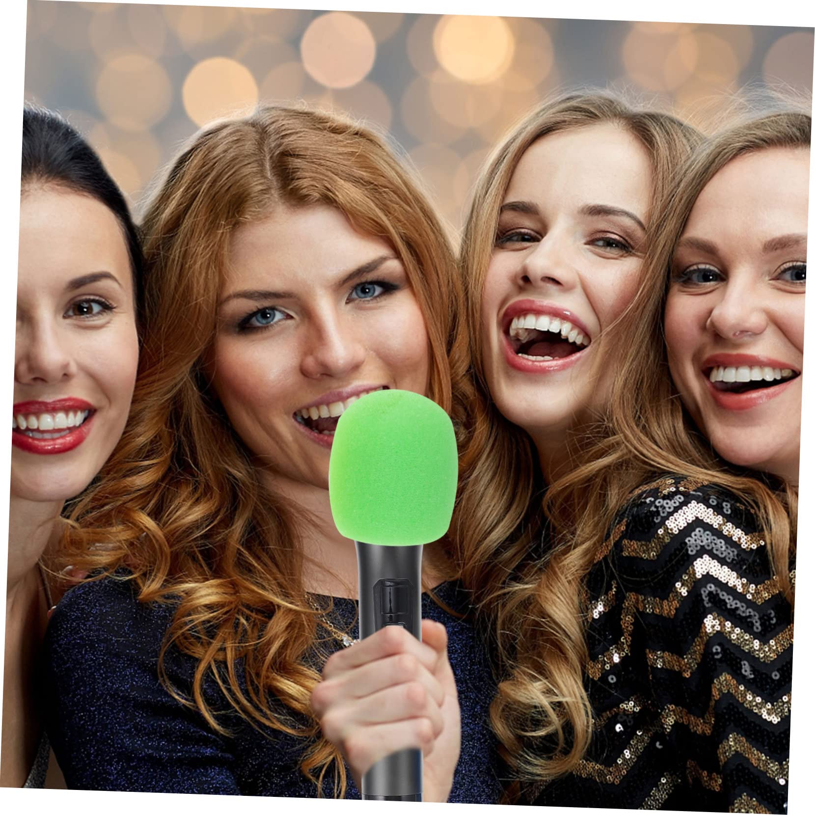 TOGEVAL 1Set Microphone Accessories Sponge Covers Anti-roll Silicone Rings Bottom Rod Sleeve Holders Mic Protection Set - Image 3