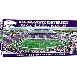 MasterPieces 1000 Piece Sports Jigsaw Puzzle - NCAA Kansas State Wildcats Center View Panoramic - 13x39