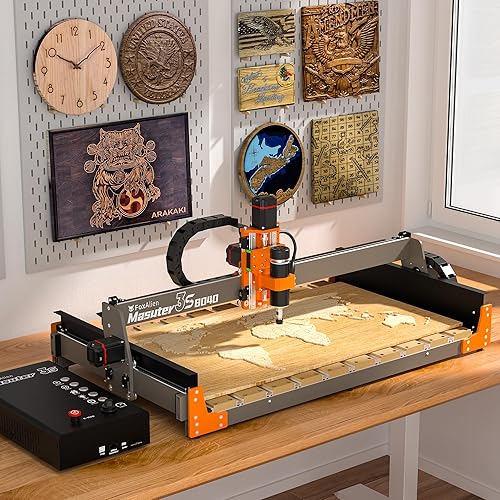 Miniatura 6 de FoxAlien 3S 8040 Kit de extensión de eje X con tablero híbrido de ranura en T para máquina enrutadora CNC Masuter 3S, para grandes proyectos de