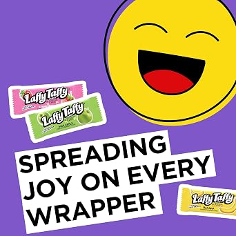 Laffy Taffy Assorted Mini Bars, Fruity Candy, Individually Wrapped, 6 oz