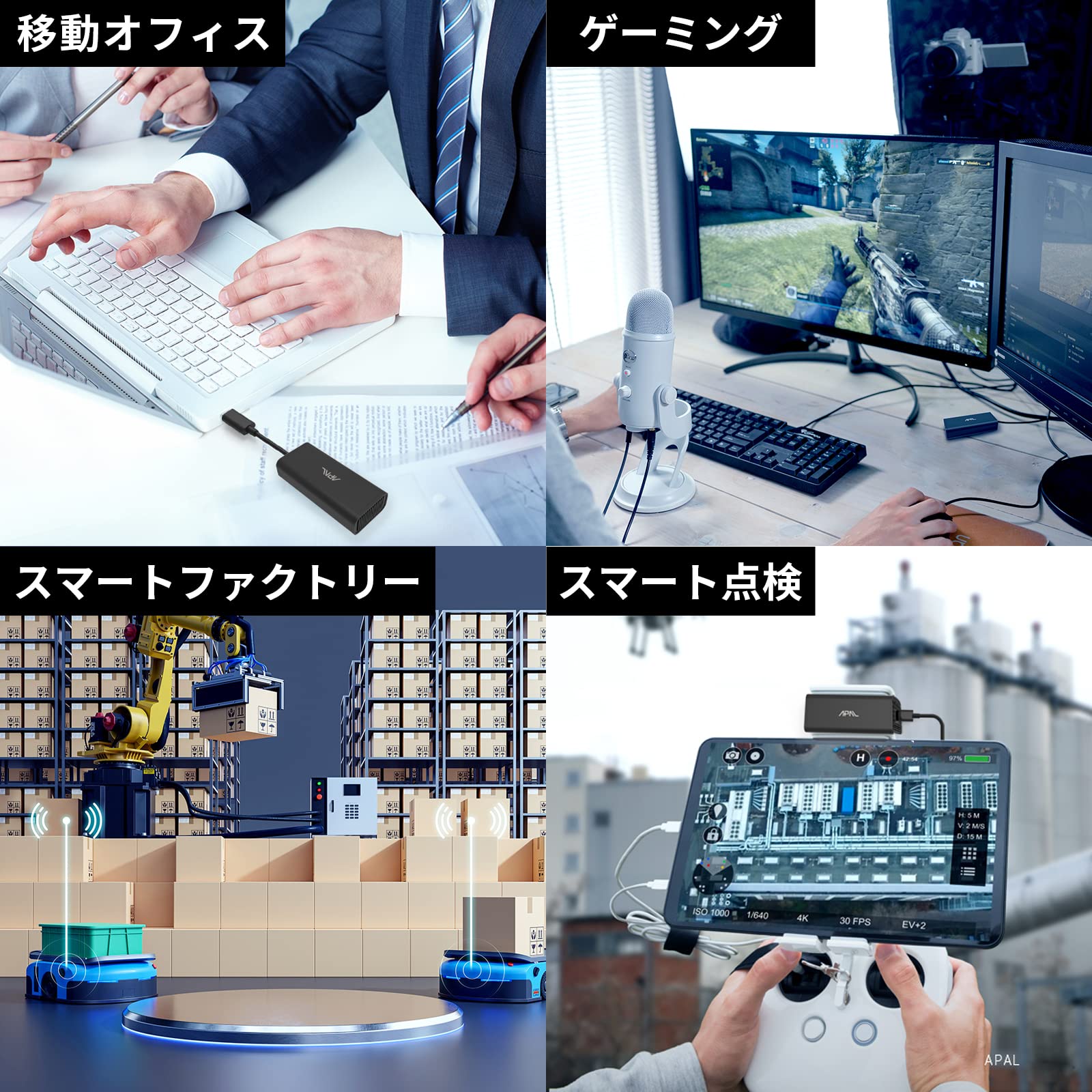 Amazon | APAL Tributo LAN 子機ドングル 5G/4G 2.52Gbps USB3.1 Type 