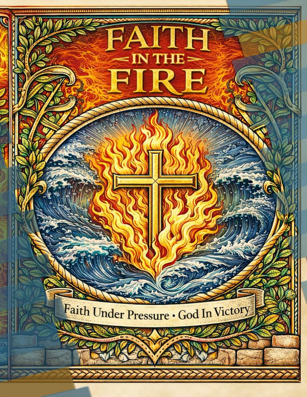 Faith in the Fire: An Inspirational Bible Coloring Experience for Steadfast Hearts. A Scripture-Inspired Coloring Journey of Faith Under Fire