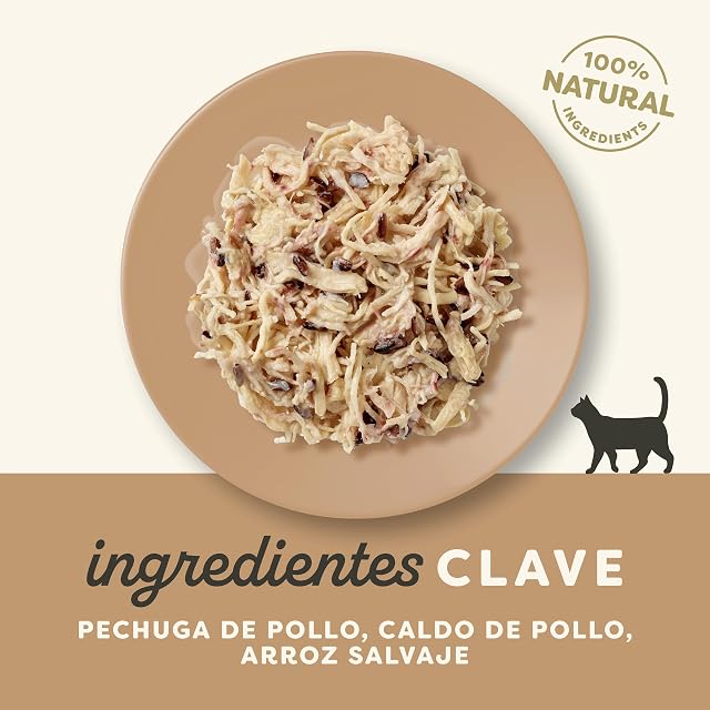 Foto 3 de 5 de Applaws Natural Wet Cat Food Pouch, Chicken with Wild Rice - 12 x 70g