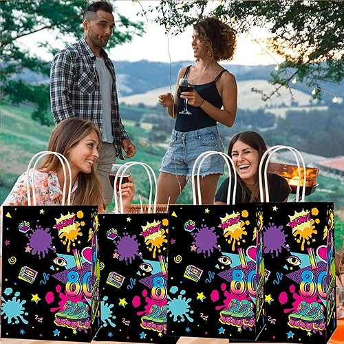 Miniatura 5 de JAROVOKUWO Bolsas de regalo de fiesta de animales de la selva, 24 bolsas de dulces con temática de selva, tigre, cebra, jirafa, león, mono,