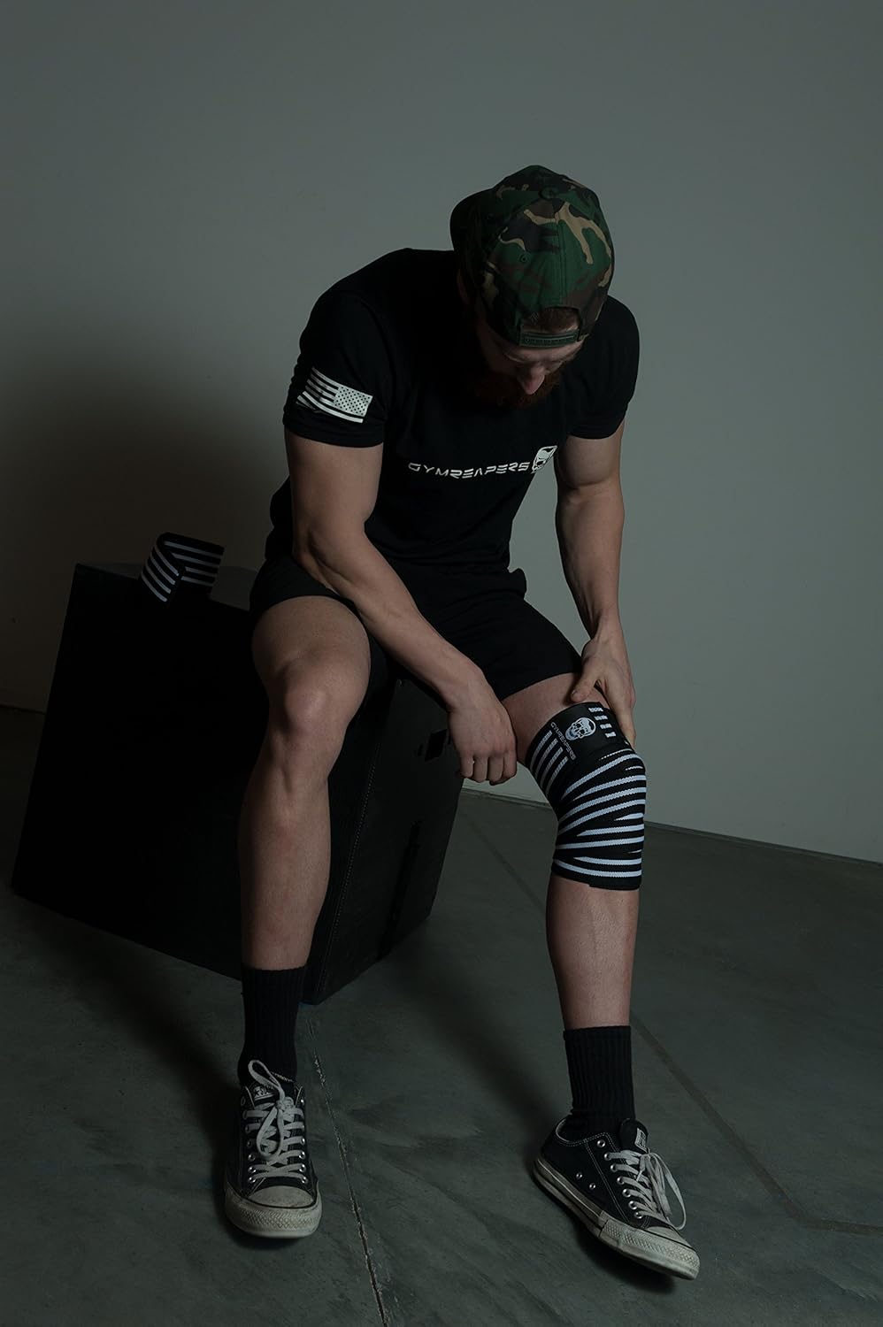 Get Discount 70% Price Knee Wraps (Pair) With Strap for Squats, Weightlifting, Powerlifting, Leg Press, and Cross Training - Flexible 72 inch Knee Wraps for Squatting - For Men & Women