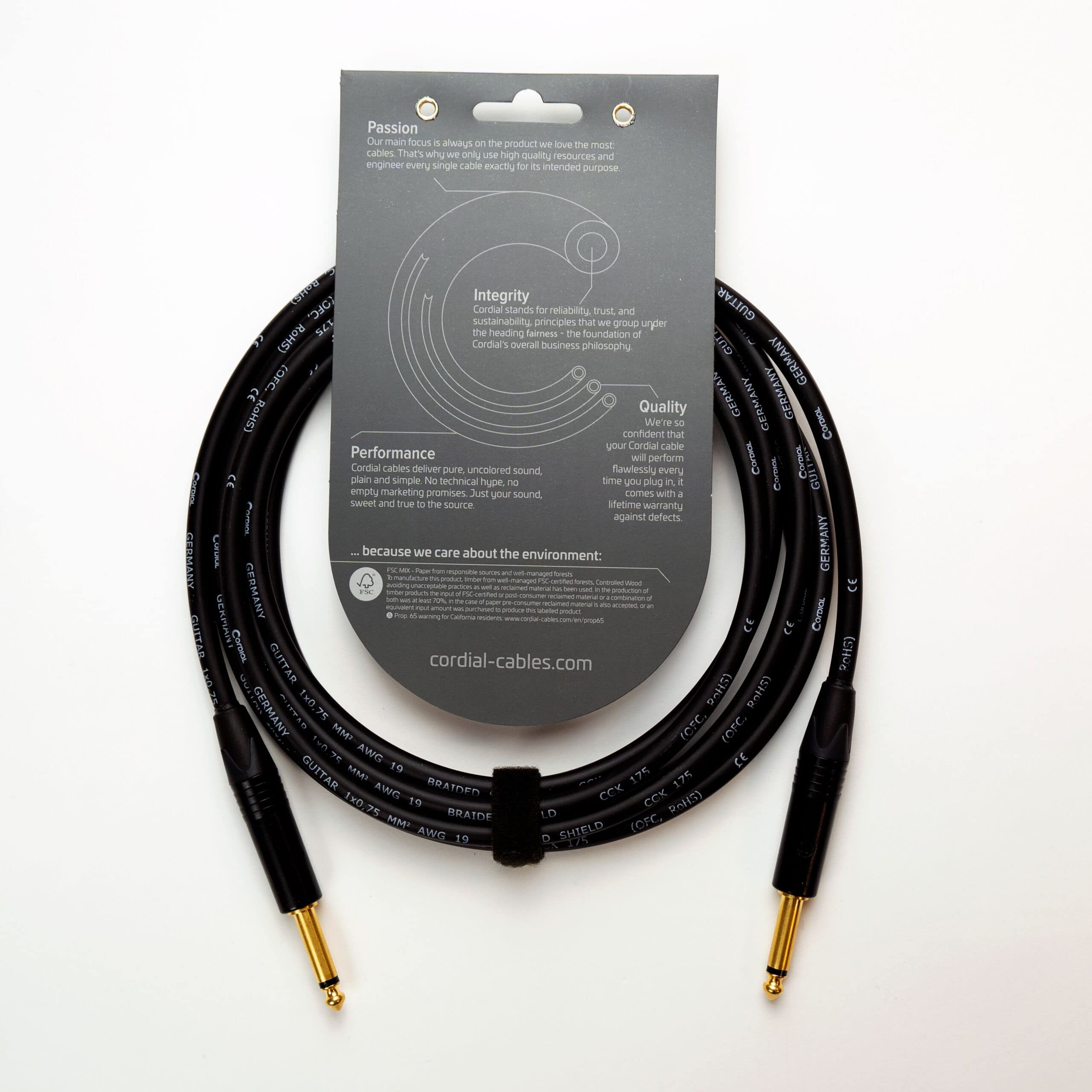 Cordial CSI 3 PP 175 instrument cable CSI 3 m Neutrik - Kabel instrumentalny