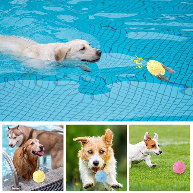 Foto 7 de 7 de 3 Pcs Pelotas de Juguete para Perros, Juguetes Masticables para Perros