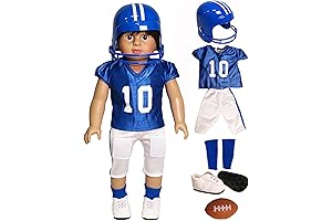 Premium 6-Piece American Boy Doll Football Uniform