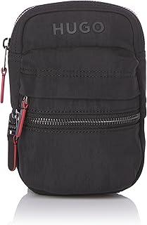 HUGO mens Repeat Logo Strap Small Crossbody Bag
