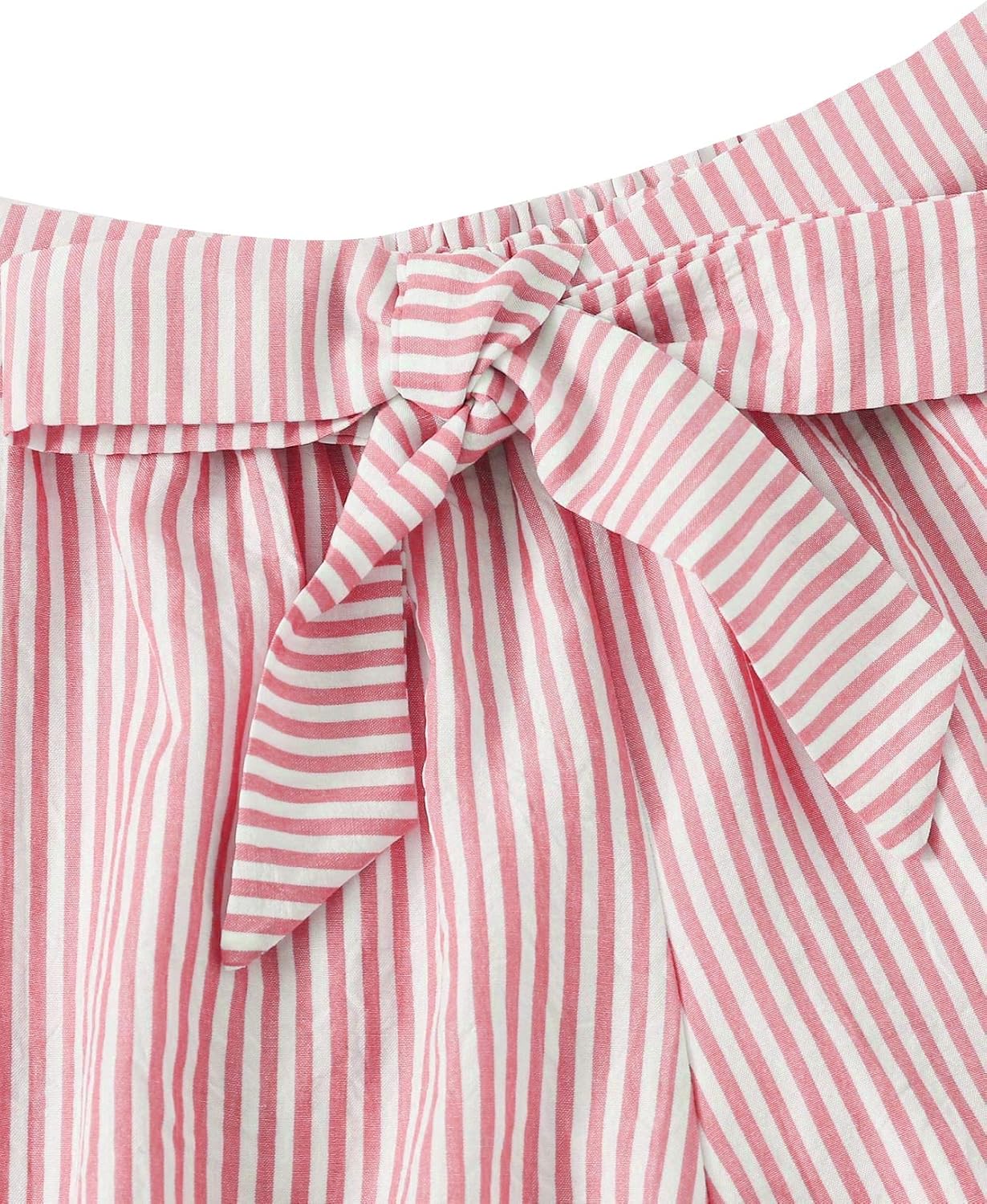 SweatyRocks Women's 2 Piece Outfits Summer Sleeveless Tie Back Crop Cami Top and Shorts Set - Image 5